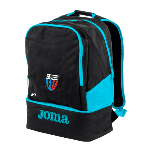 Rucksack Marine mit Logo und Initialen